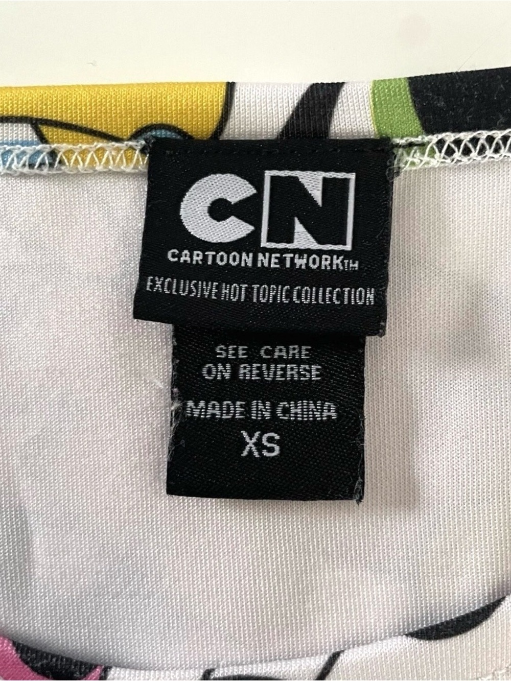 Cartoon Network Powerpuff Girls White, Pink & Multi Crop Tank - Picture 3 of 6